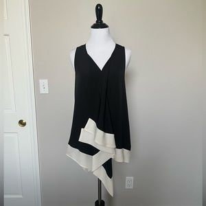 Black sleeveless top